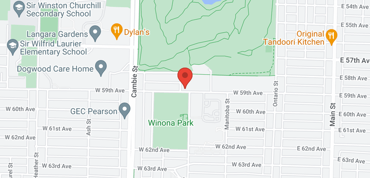 map of 502 379 W 59TH AVENUE